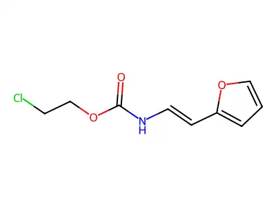 2-chloroethyl N-[2-(furan-2-yl)ethenyl]carbamate structure