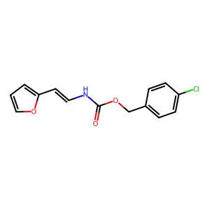 (4-Chlorophenyl)methyl [2-(furan-2-yl)ethenyl]carbamate structure