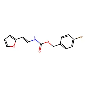 (4-bromophenyl)methyl N-[2-(furan-2-yl)ethenyl]carbamate structure