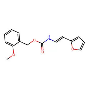 (2-methoxyphenyl)methyl N-[2-(furan-2-yl)ethenyl]carbamate structure