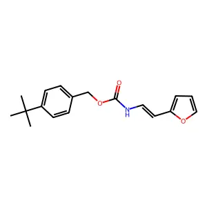 (4-tert-butylphenyl)methyl N-[2-(furan-2-yl)ethenyl]carbamate structure
