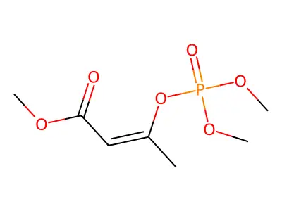 Methyl 3-dimethoxyphosphoryloxy-2-methylprop-2-enoate structure