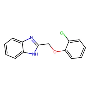 2-(2-chlorophenoxymethyl)-1H-1,3-benzodiazole structure
