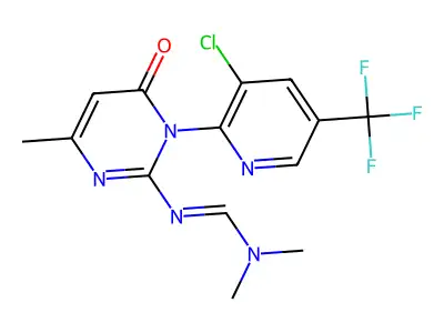 N'-[1-[3-chloro-5-(trifluoromethyl)pyridin-2-yl]-4-methyl-6-oxopyrimidin-2-yl]-N,N-dimethylmethanimidamide structure