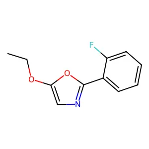 5-Ethoxy-2-(2-fluorophenyl)-1,3-oxazole structure