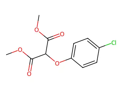 Dimethyl 2-(4-chlorophenoxy)malonate structure
