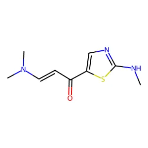 3-(Dimethylamino)-1-[2-(methylamino)-1,3-thiazol-5-yl]prop-2-en-1-one structure