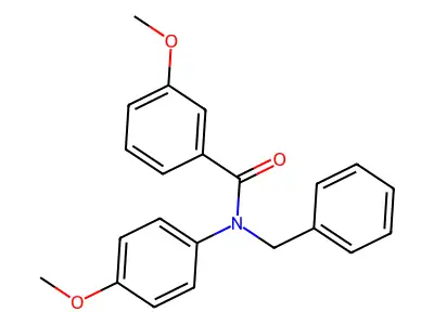 N-benzyl-3-methoxy-N-(4-methoxyphenyl)benzamide structure