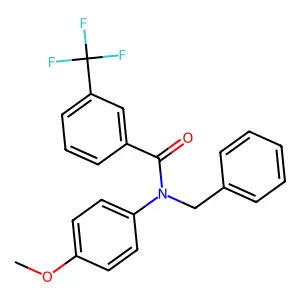 N-benzyl-N-(4-methoxyphenyl)-3-(trifluoromethyl)benzamide structure