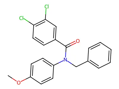 N-benzyl-3,4-dichloro-N-(4-methoxyphenyl)benzamide structure