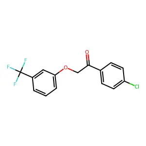 1-(4-Chlorophenyl)-2-[3-(trifluoromethyl)phenoxy]-1-ethanone structure