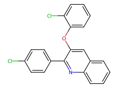 3-(2-Chlorophenoxy)-2-(4-chlorophenyl)quinoline structure