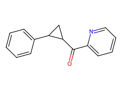 (2-Phenylcyclopropyl)(2-pyridinyl)methanone structure