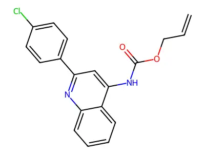 allyl N-[2-(4-chlorophenyl)-4-quinolinyl]carbamate structure