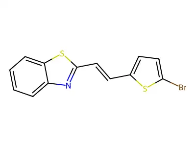 2-[2-(5-Bromothiophen-2-yl)ethenyl]-1,3-benzothiazole structure