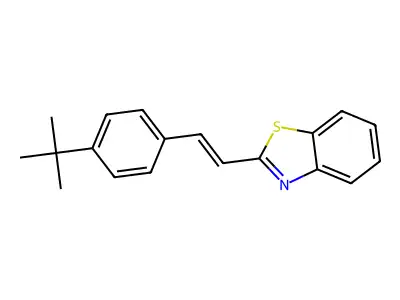 2-[2-(4-Tert-butylphenyl)ethenyl]-1,3-benzothiazole structure