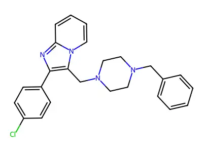 3-[(4-Benzylpiperazino)methyl]-2-(4-chlorophenyl)imidazo[1,2-a]pyridine structure