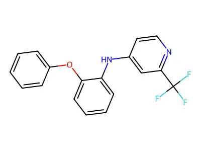 N-(2-phenoxyphenyl)-2-(trifluoromethyl)pyridin-4-amine structure