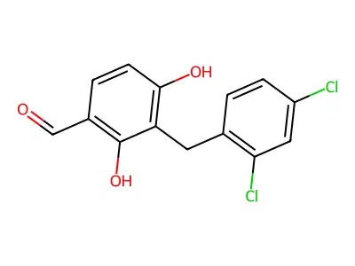 3-[(2,4-Dichlorophenyl)methyl]-2,4-dihydroxybenzaldehyde structure