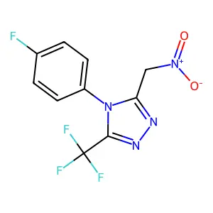 4-(4-fluorophenyl)-3-(nitromethyl)-5-(trifluoromethyl)-4H-1,2,4-triazole structure
