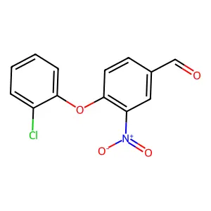 4-(2-Chlorophenoxy)-3-nitrobenzaldehyde structure