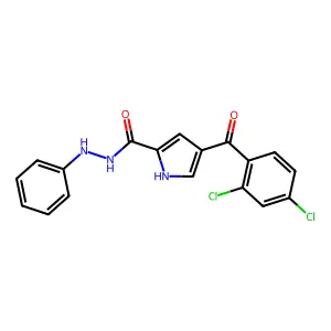 4-(2,4-dichlorobenzoyl)-N'-phenyl-1H-pyrrole-2-carbohydrazide structure