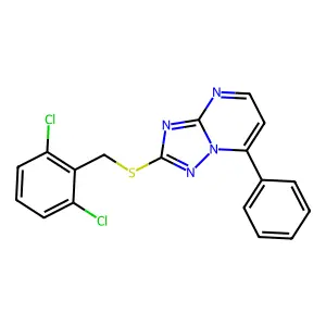2-[(2,6-Dichlorobenzyl)sulfanyl]-7-phenyl[1,2,4]triazolo[1,5-a]pyrimidine structure