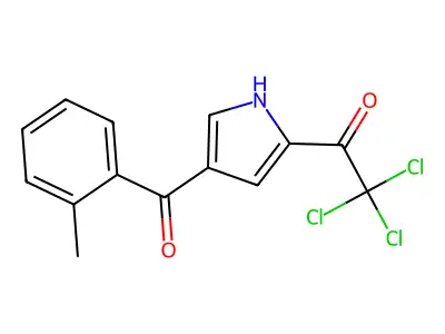 2,2,2-trichloro-1-[4-(2-methylbenzoyl)-1H-pyrrol-2-yl]-1-ethanone structure