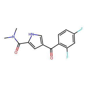 4-(2,4-Difluorobenzoyl)-N,N-dimethyl-1H-pyrrole-2-carboxamide structure