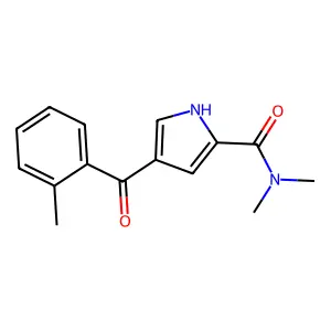 N,N-dimethyl-4-(2-methylbenzoyl)-1H-pyrrole-2-carboxamide structure