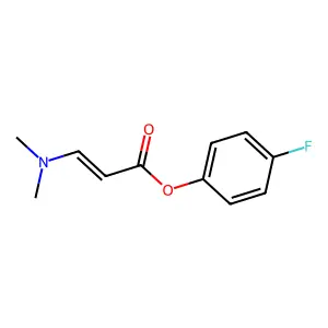 (4-Fluorophenyl) 3-(dimethylamino)prop-2-enoate structure