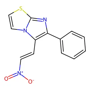 5-(2-Nitroethenyl)-6-phenylimidazo[2,1-b][1,3]thiazole structure