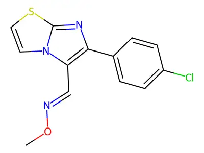 {[6-(4-Chlorophenyl)imidazo[2,1-B][1,3]thiazol-5-YL]methylidene}(methoxy)amine structure