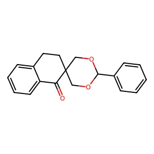 2,2-bis(Hydroxymethyl)-3,4-dihydro-1(2H)-napthalenonebenzaldehyde acetal structure