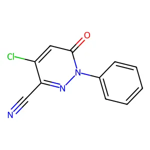 4-Chloro-6-oxo-1-phenyl-1,6-dihydropyridazine-3-carbonitrile structure