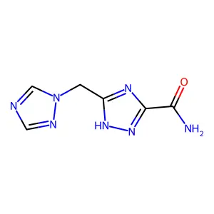 3-(1H-1,2,4-triazol-1-ylmethyl)-1H-1,2,4-triazole-5-carboxamide structure