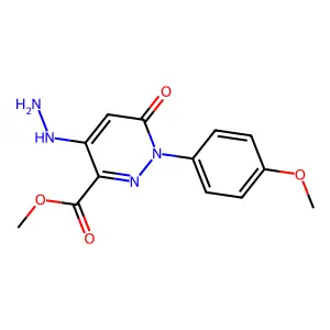 Methyl 4-hydrazino-1-(4-methoxyphenyl)-6-oxo-1,6-dihydro-3-pyridazinecarboxylate structure