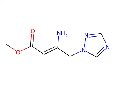 methyl 3-amino-4-(1H-1,2,4-triazol-1-yl)but-2-enoate structure