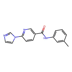 6-(1H-imidazol-1-yl)-N-(3-methylphenyl)nicotinamide structure