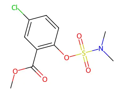 Methyl 5-chloro-2-{[(dimethylamino)sulfonyl]oxy}benzenecarboxylate structure