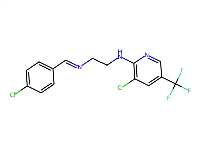 C15H12Cl2F3N3 structure