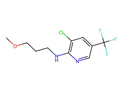 3-chloro-N-(3-methoxypropyl)-5-(trifluoromethyl)pyridin-2-amine structure