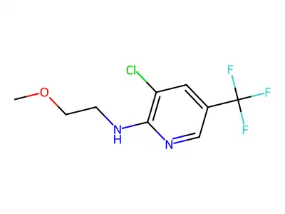 3-chloro-N-(2-methoxyethyl)-5-(trifluoromethyl)pyridin-2-amine structure
