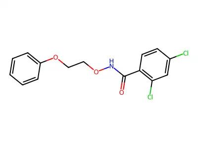 2,4-dichloro-N-(2-phenoxyethoxy)benzamide structure