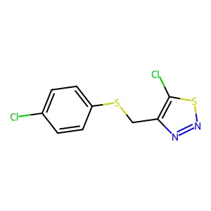 4-Chlorophenyl (5-chloro-1,2,3-thiadiazol-4-yl)methyl sulfide structure