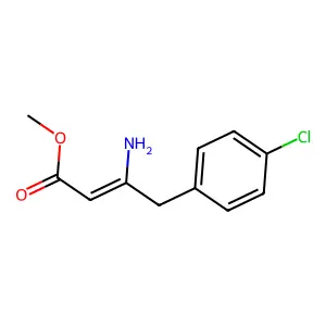 Methyl 3-amino-4-(4-chlorophenyl)-2-butenoate structure