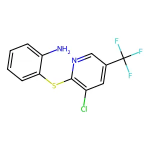 2-((3-Chloro-5-(trifluoromethyl)pyridin-2-yl)thio)aniline structure