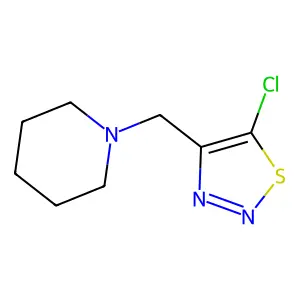 1-[(5-Chloro-1,2,3-thiadiazol-4-yl)methyl]piperidine structure