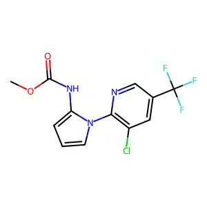 methyl N-{1-[3-chloro-5-(trifluoromethyl)-2-pyridinyl]-1H-pyrrol-2-yl}carbamate structure