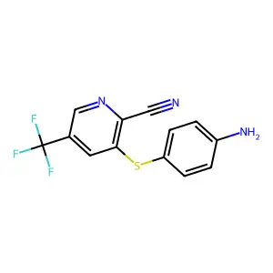3-[(4-Aminophenyl)sulfanyl]-5-(trifluoromethyl)-2-pyridinecarbonitrile structure